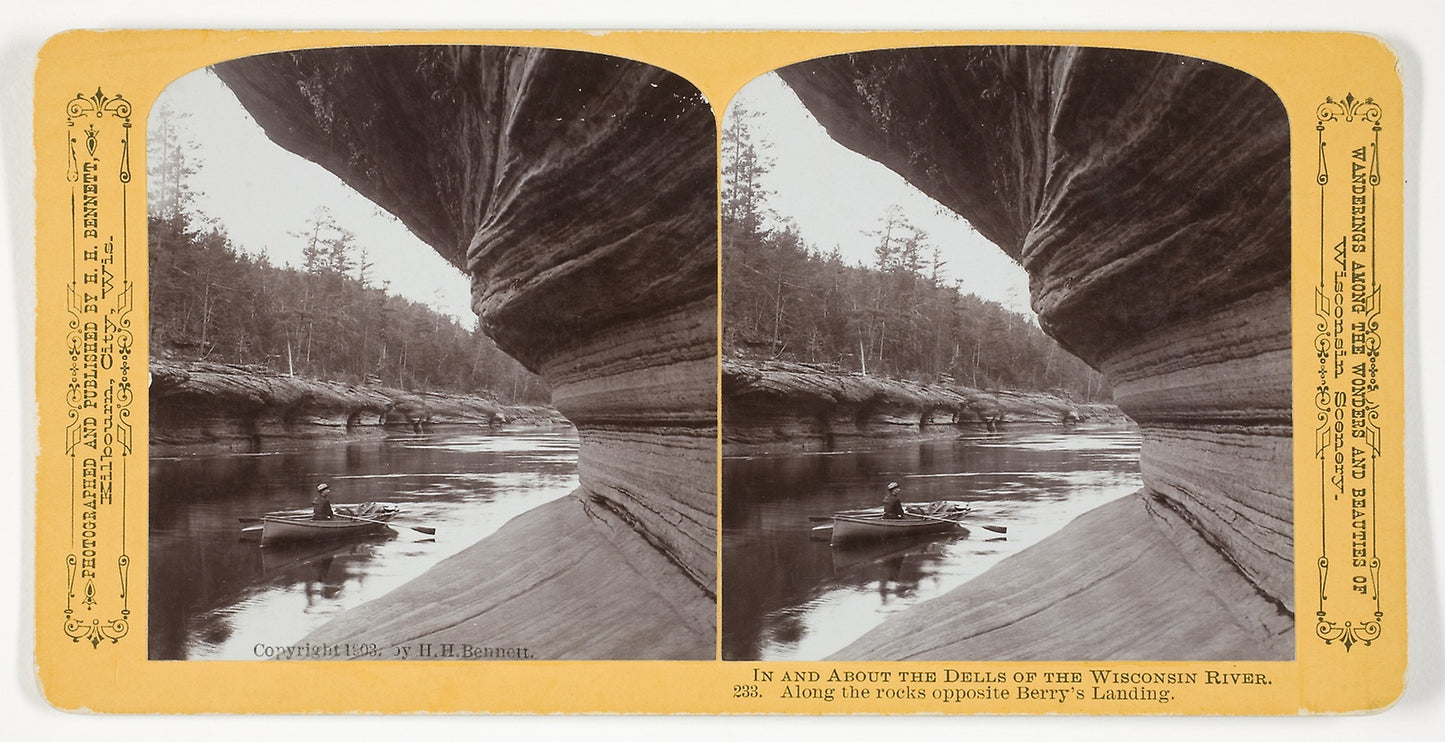 Along the Rocks Opposite Berry's Landing -  Henry Hamilton Bennett,  Poster Print Wall Art