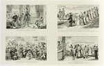 My Wife is a Woman of Mind from George Cruikshank's Steel Etchings to The Comic Almanacks by  1835-1853 (top left) by  George Cruikshank (English, 1792-1878),23x16"( A2 size ) Poster Print