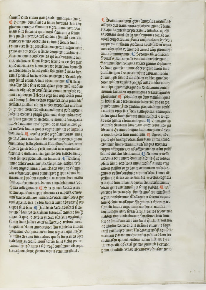 Folio Seventeen from Burchard of Sion's De locis ac mirabilibus mundi, or an Illuminated Geography: French (Paris),16x12