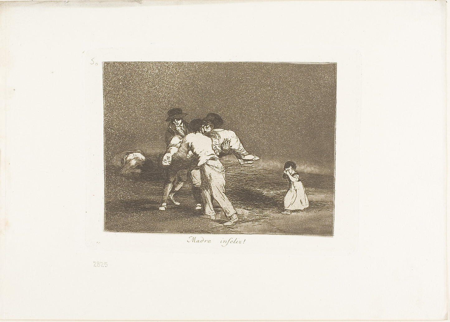 Unhappy Mother!, plate 50 from The Disasters of War -  Francisco José de Goya y Lucientes,  Poster Print Wall Art