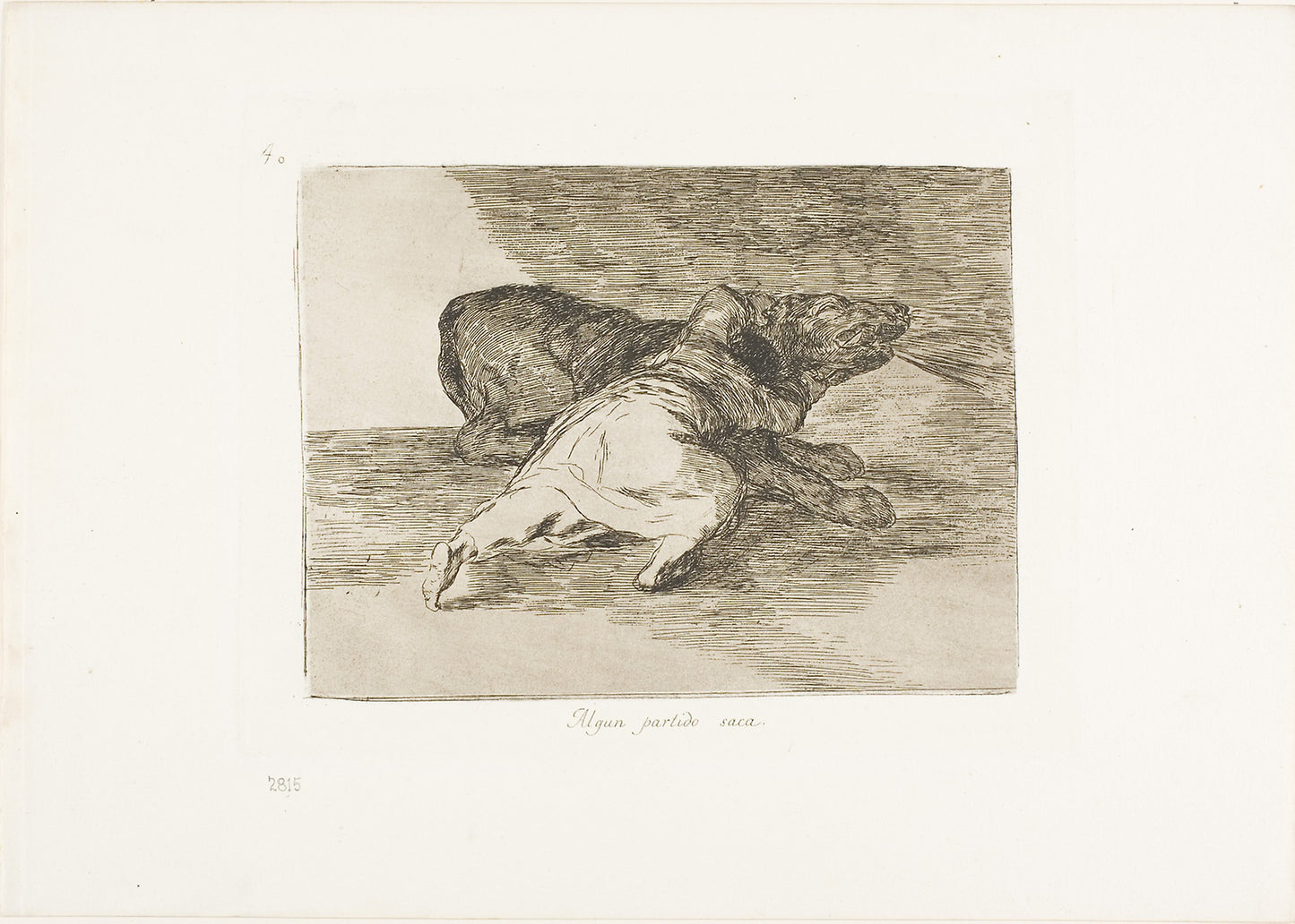 He gets something out of it, plate 40 from The Disasters of War -  Francisco José de Goya y Lucientes,  Poster Print Wall Art