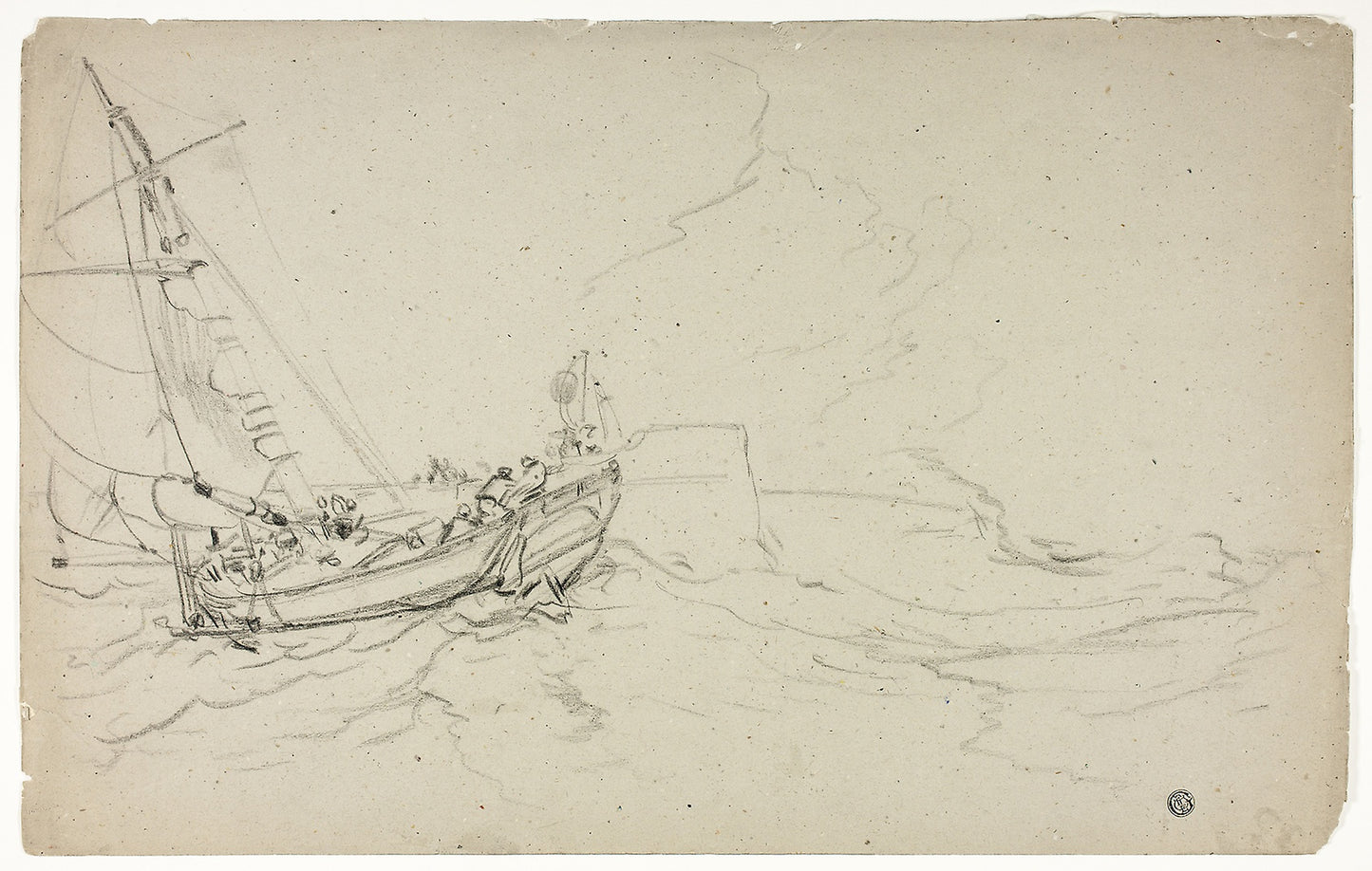 Fishing Boats at Sea -  Unknown Artist,  Poster Print Wall Art