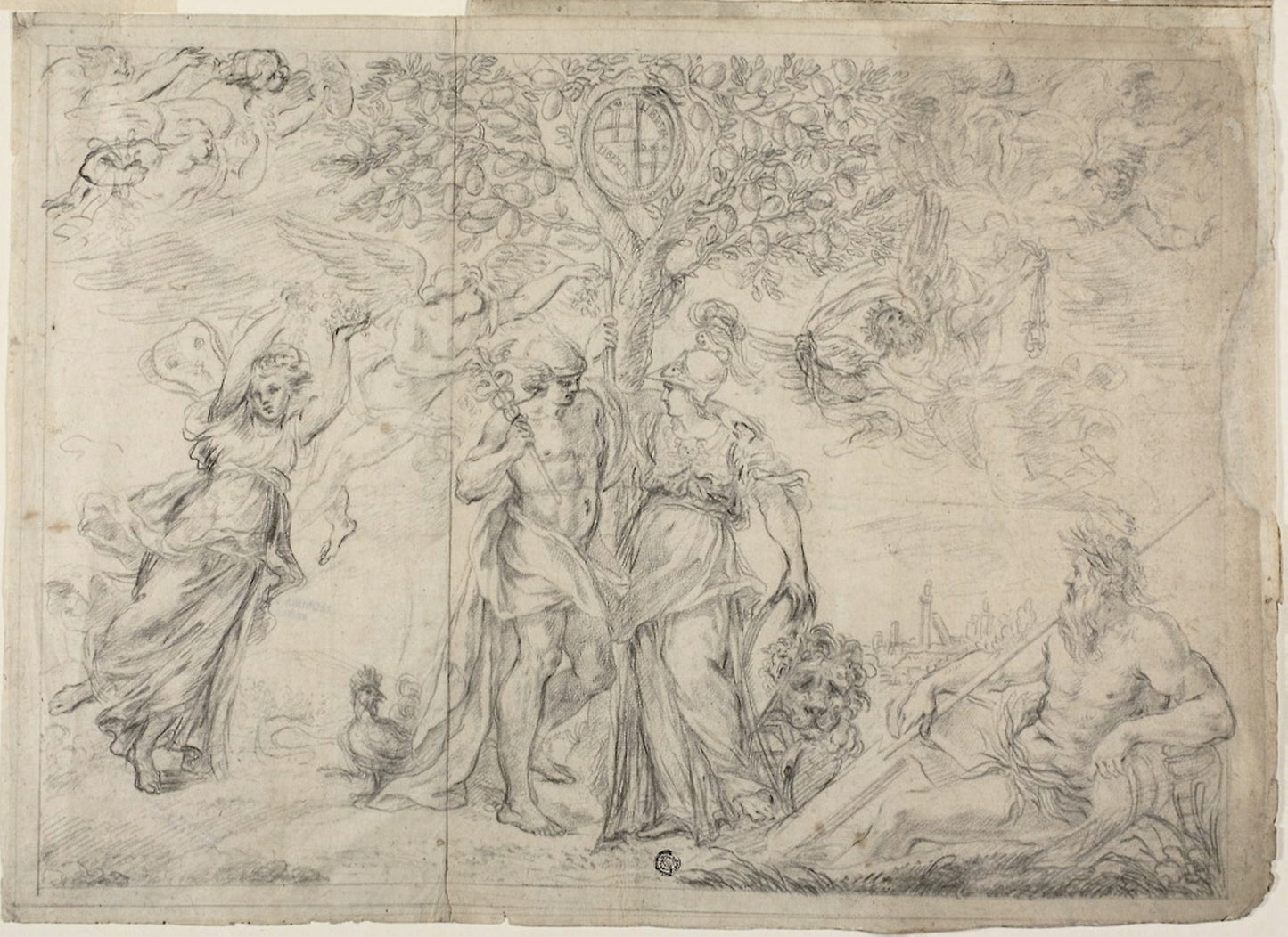 An Allegory of Bologna -  Alessandro Algardi,  Poster Print Wall Art