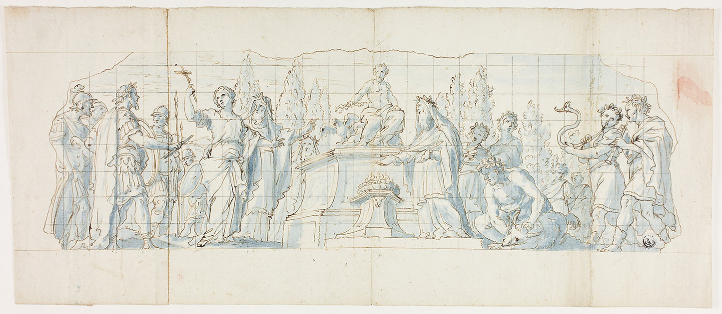 Saint Bibiana Refusing to Sacrifice to Jupiter -  Antonio Grano,  Poster Print Wall Art