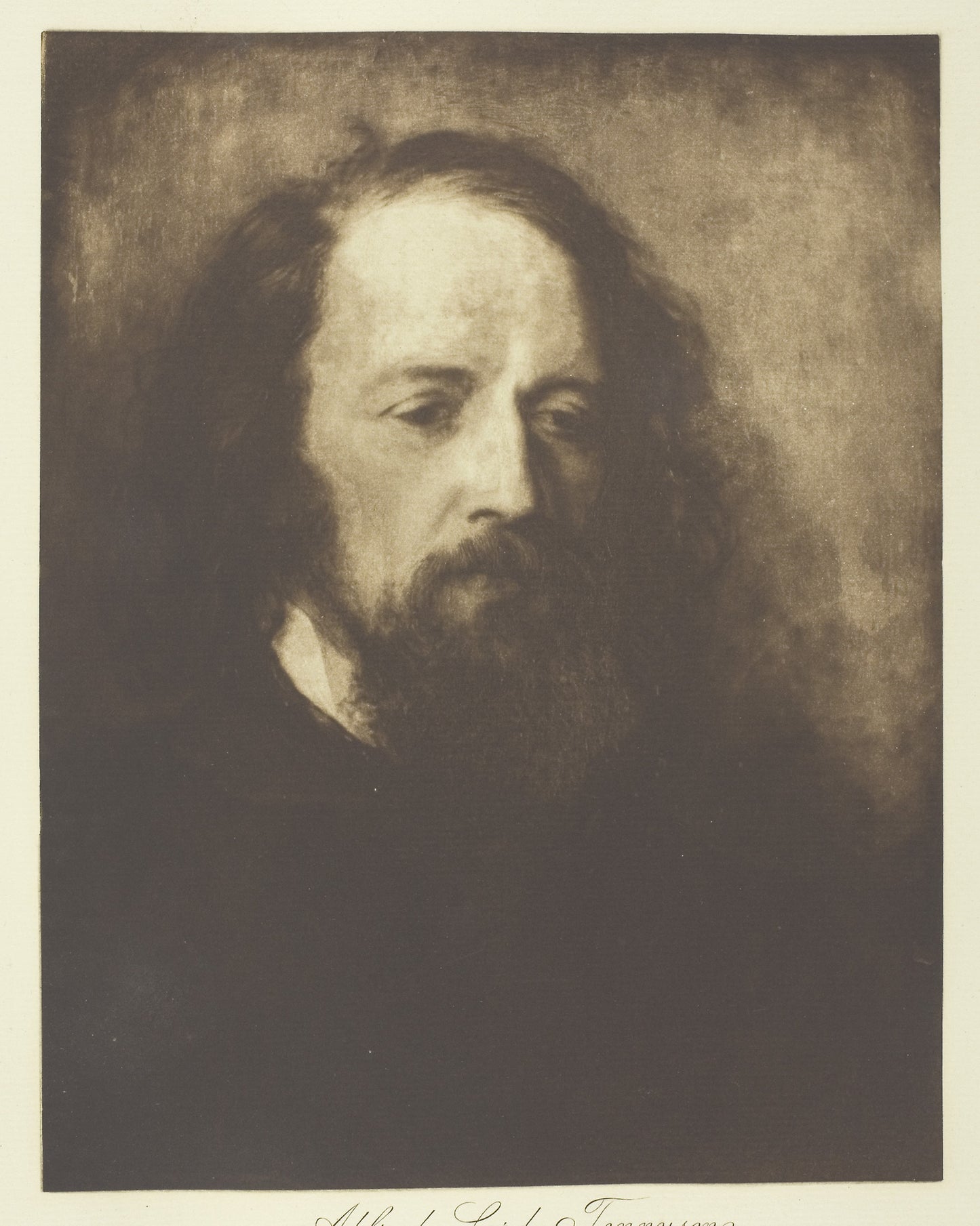 Alfred, Lord Tennyson -  Henry Herschel Hay Cameron (English, 1852–1911),  Poster Print Wall Art