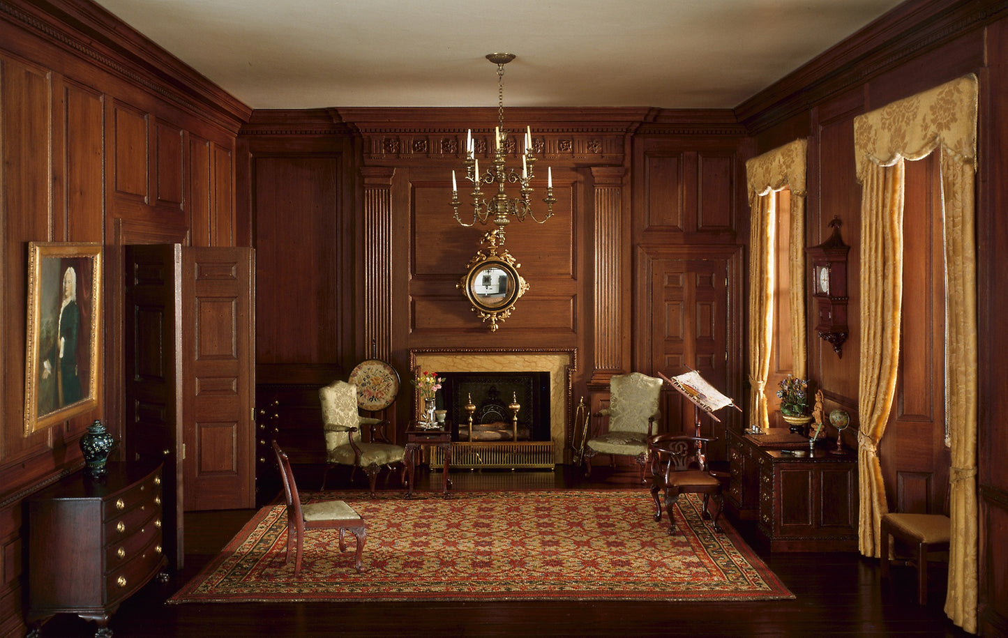 A25 -  Virginia Drawing Room, 1755 -  Mrs. James Ward Thorne,  Poster Print Wall Art