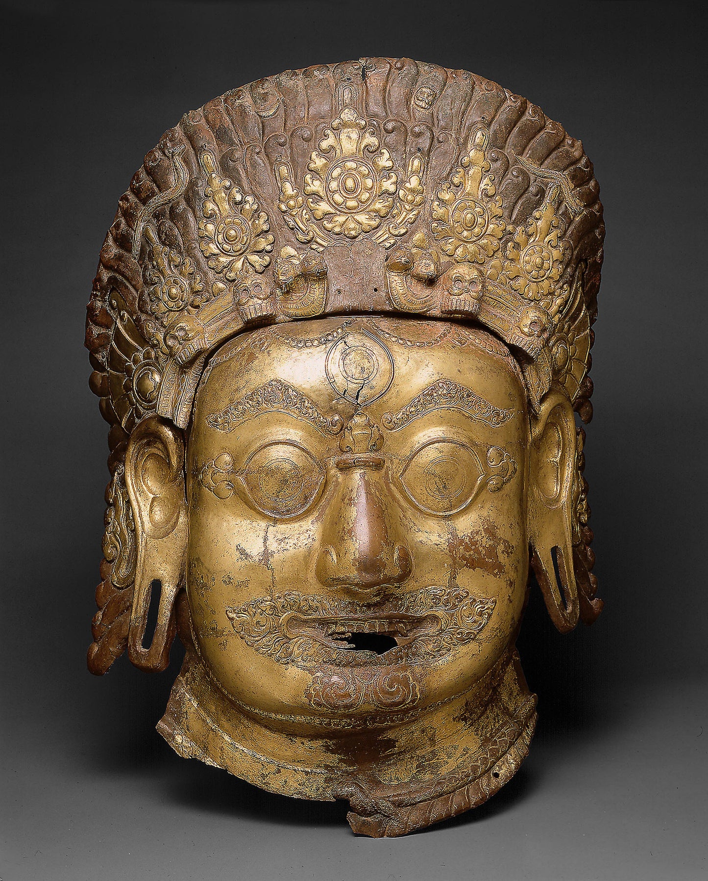 Head of Bhairava, A Horrific Form of God Shiva -  Nepal,  Poster Print Wall Art