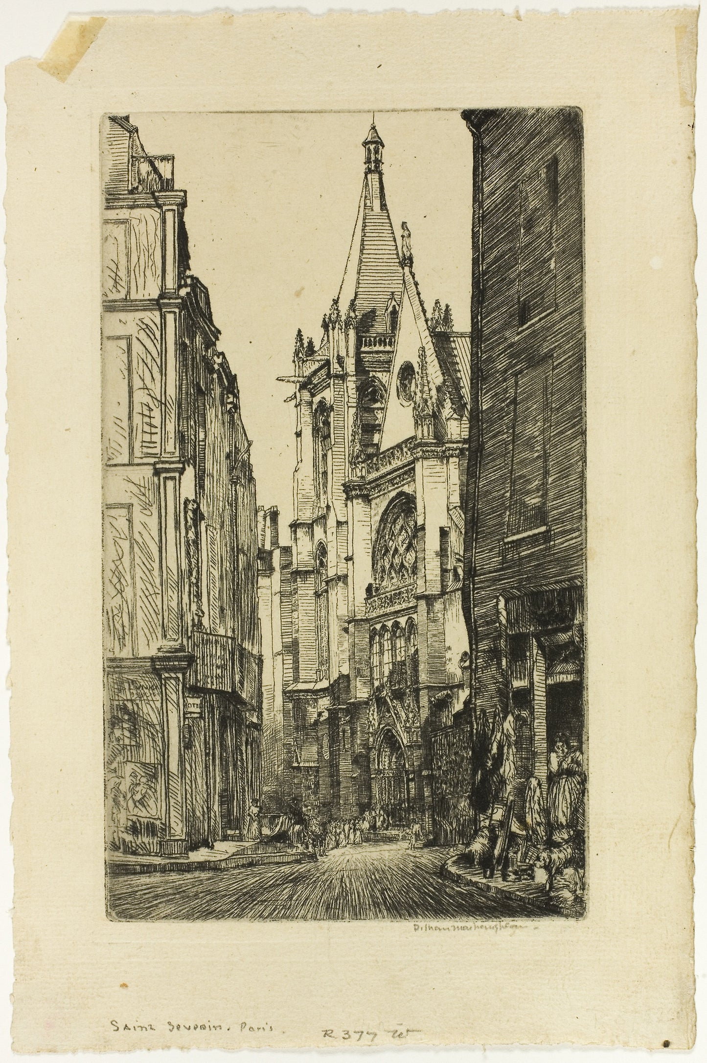 St. Séverin, Paris -  Donald Shaw MacLaughlan,  Poster Print Wall Art