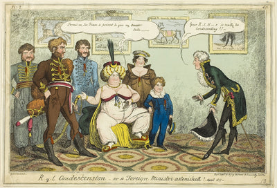 Royal Condescension: George Cruikshank (English, 1792-1878),16x12"(A3) Poster