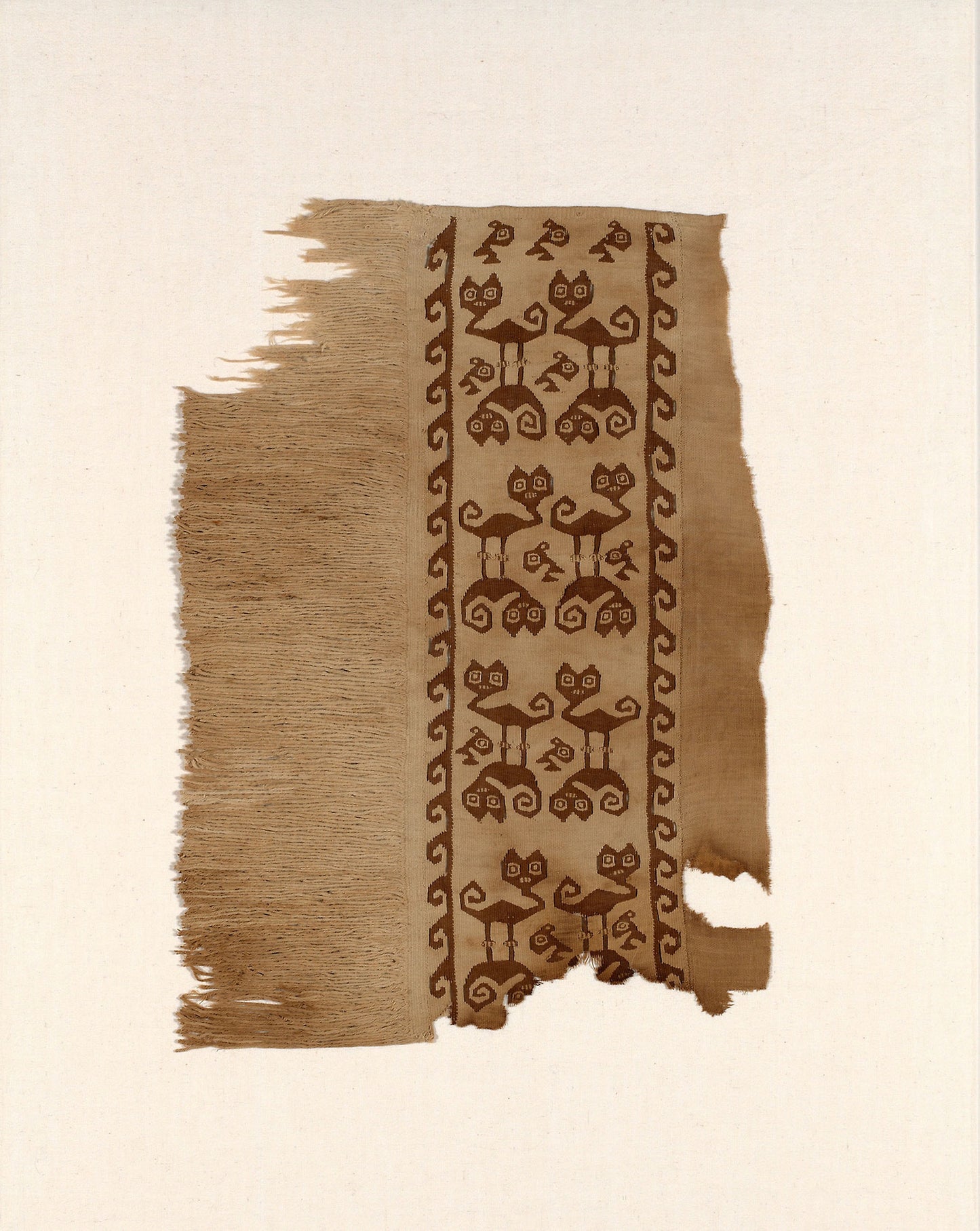 Border Fragment -  Probably north or central coast, Peru,  Poster Print Wall Art