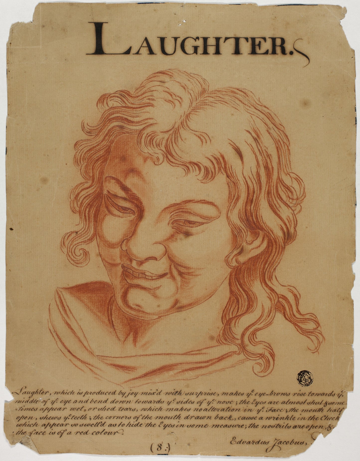 Laughter -  Eduardus Jacobus (British, 18th century),  Poster Print Wall Art