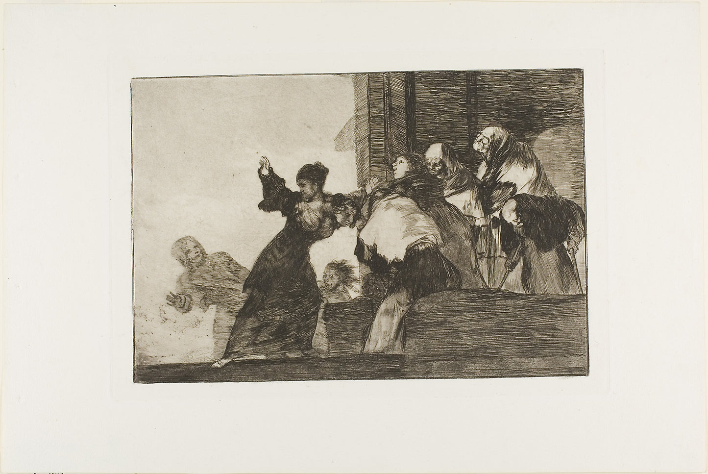 Poor Folly, plate eleven from Los Proverbios -  Francisco José de Goya y Lucientes,  Poster Print Wall Art