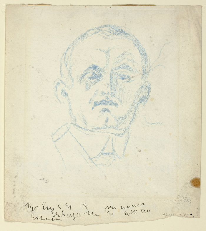 Self-Portrait: Edvard Munch,16x12