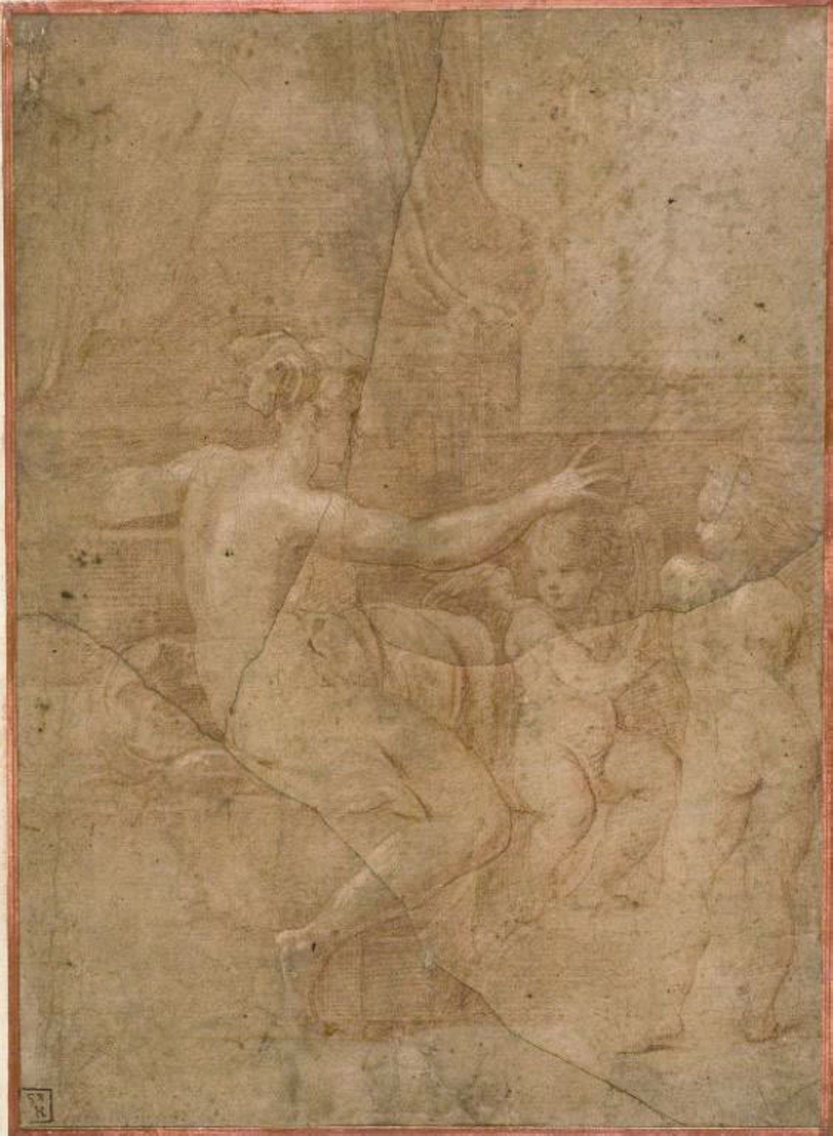 Venus with Cupid and Putto: Attributed to Parmigianino,16x12"(A3) Poster