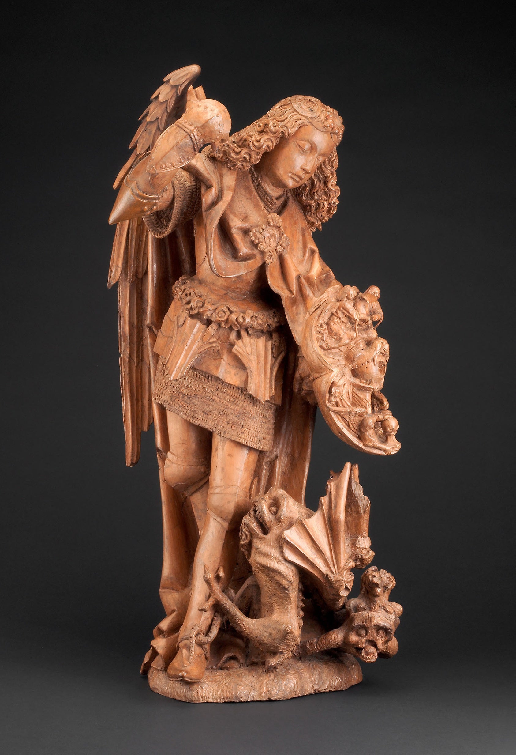 Saint Michael and the Devil: Spanish,16x12"(A3) Poster