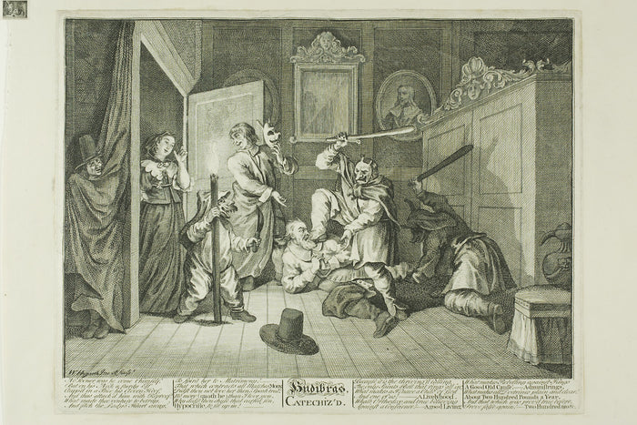 Hudibras Catechized, plate nine from Hudibras: William Hogarth,16x12