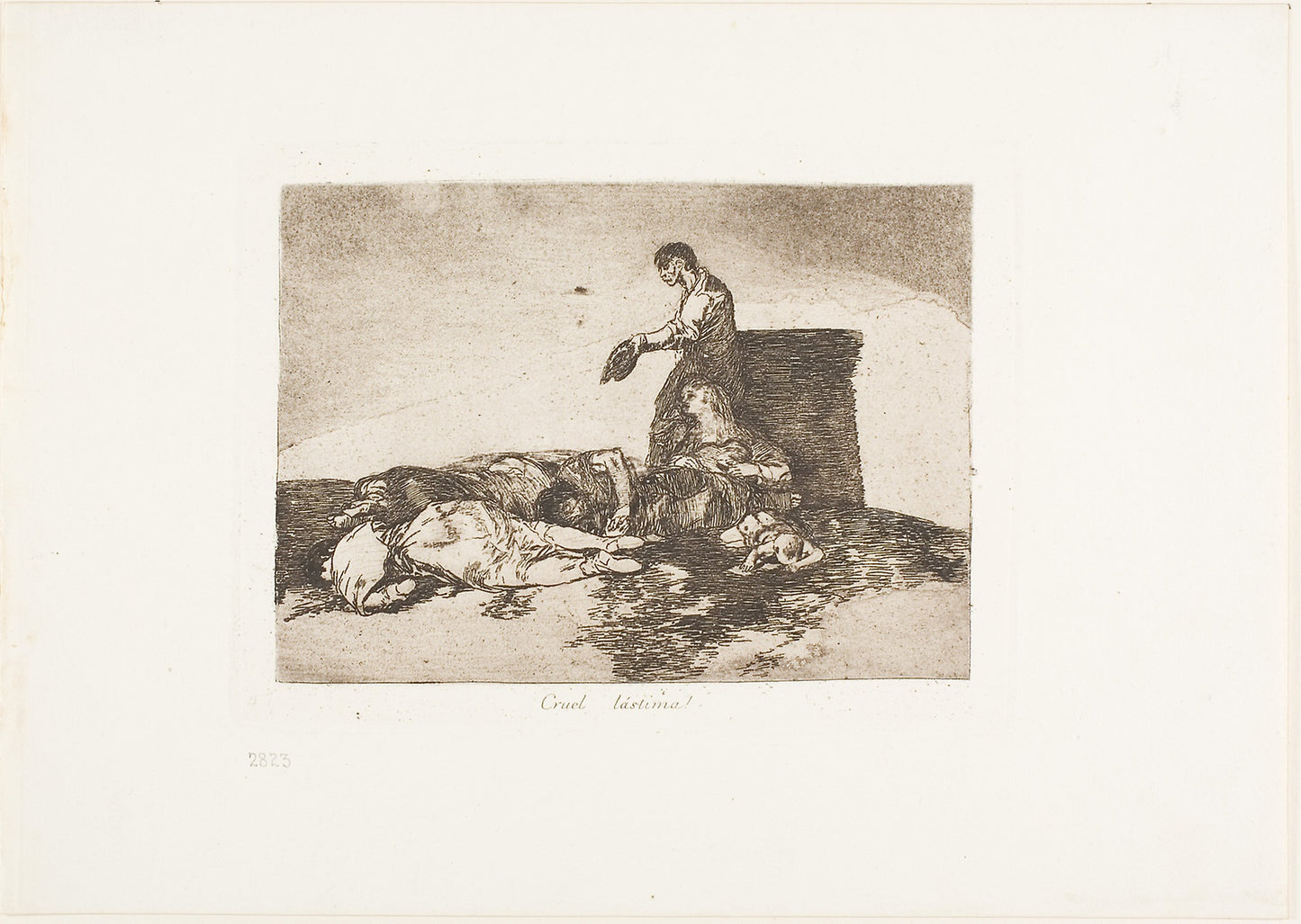 Cruel tale of woe!, plate 48 from The Disasters of War -  Francisco José de Goya y Lucientes,  Poster Print Wall Art