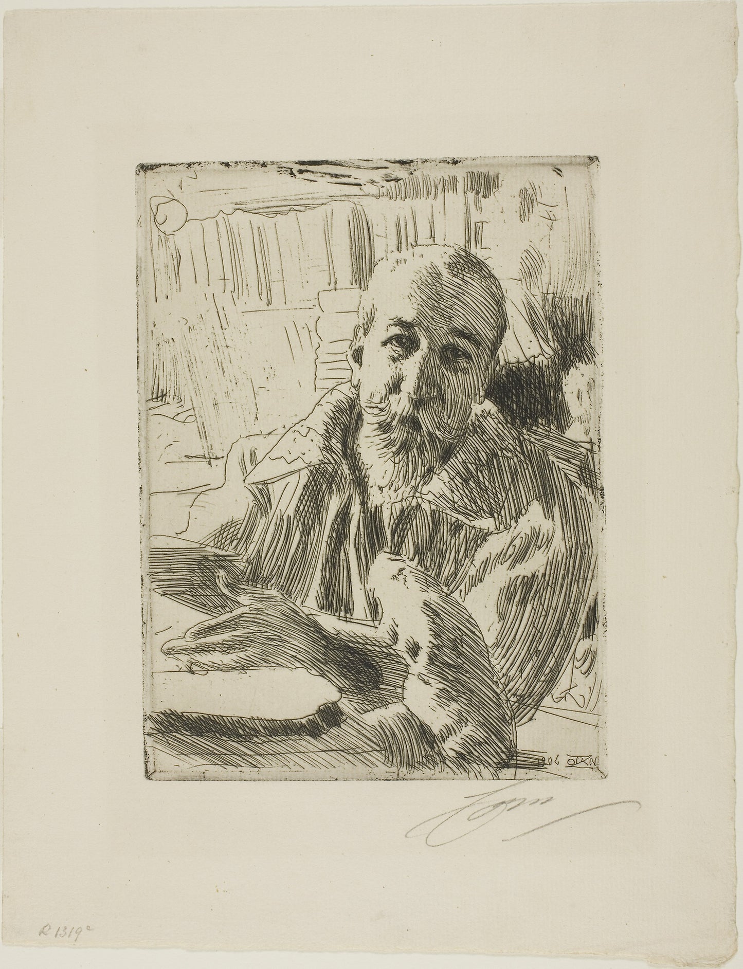Anatole France -  Anders Zorn,  Poster Print Wall Art