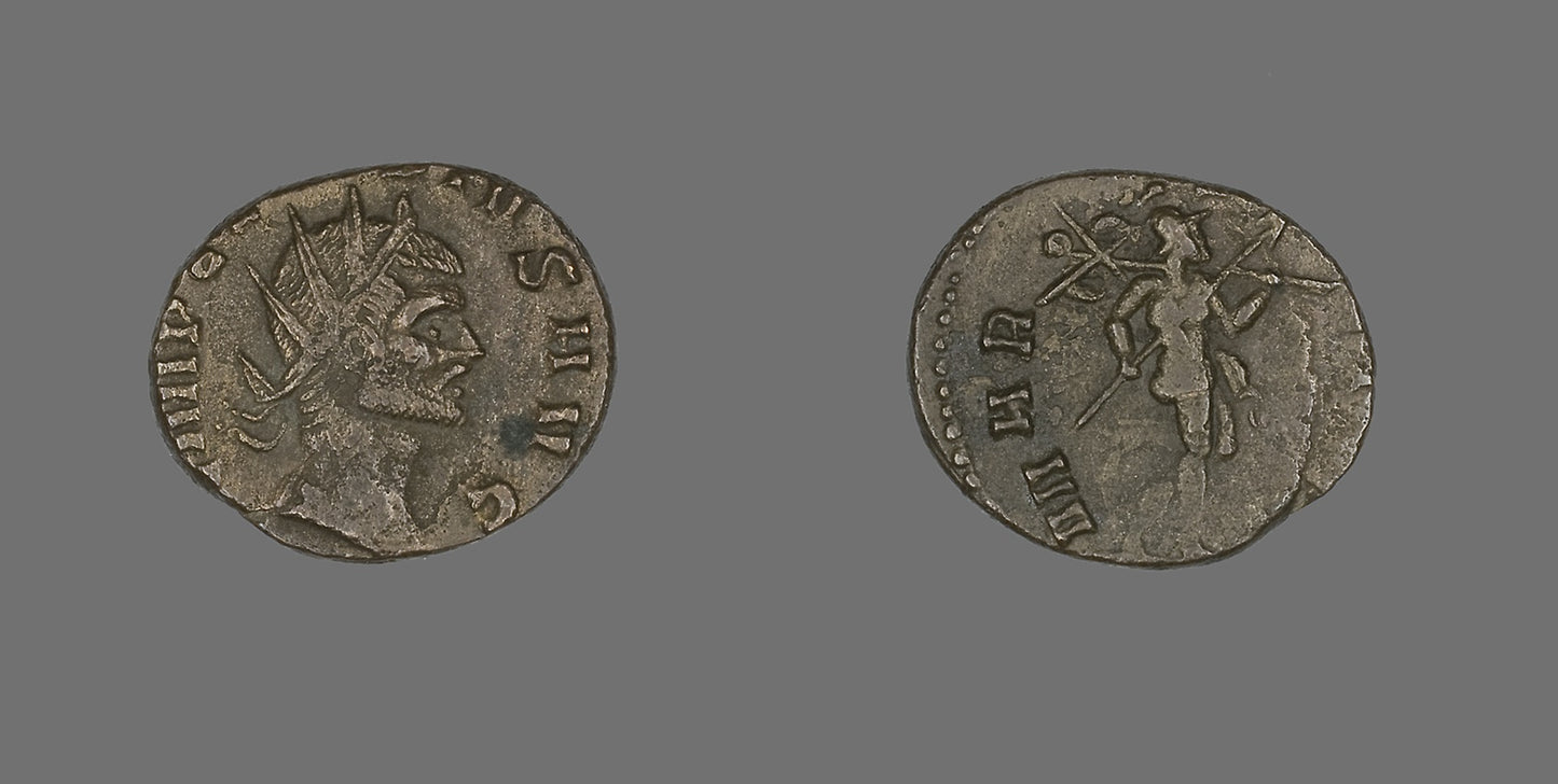 Coin Portraying an Emperor -  Roman,  Poster Print Wall Art