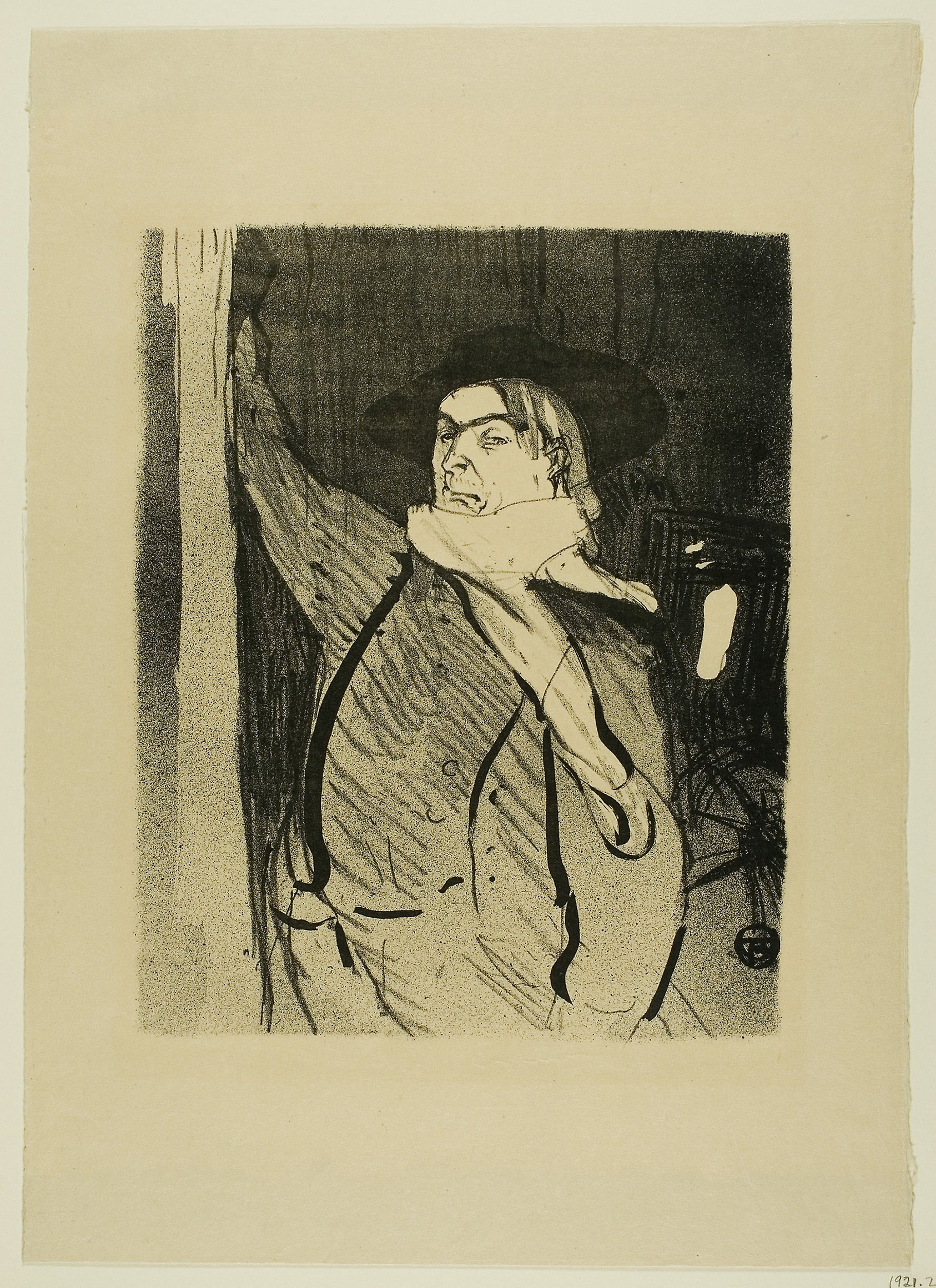 Aristide Bruant, from Le Café-Concert: Henri de Toulouse-Lautrec (French, 1864-1901),16x12"(A3) Poster