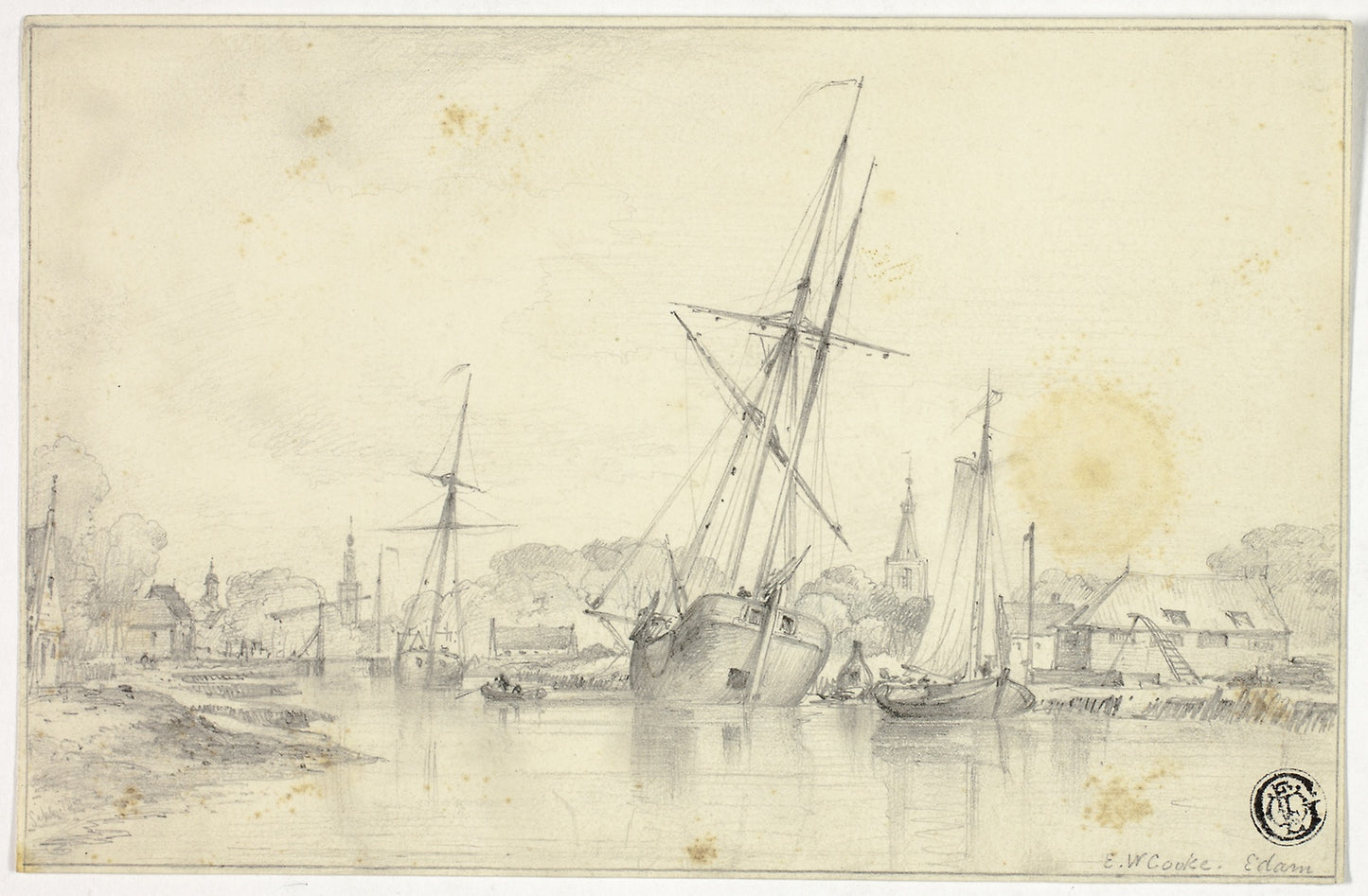 Edam -  Edward William Cooke,  Poster Print Wall Art