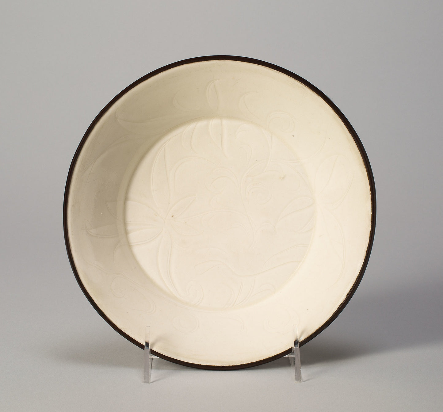 Dish with Stylized Lotus -  China,  Poster Print Wall Art