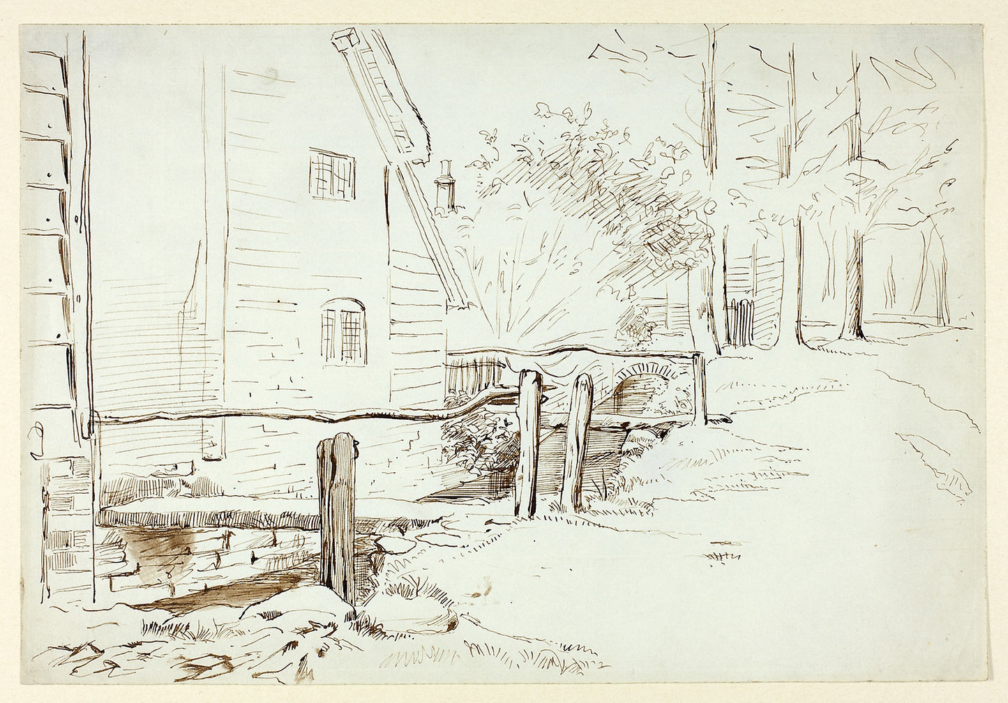Landscape with Bridge -  Henry Stacy Marks,  Poster Print Wall Art