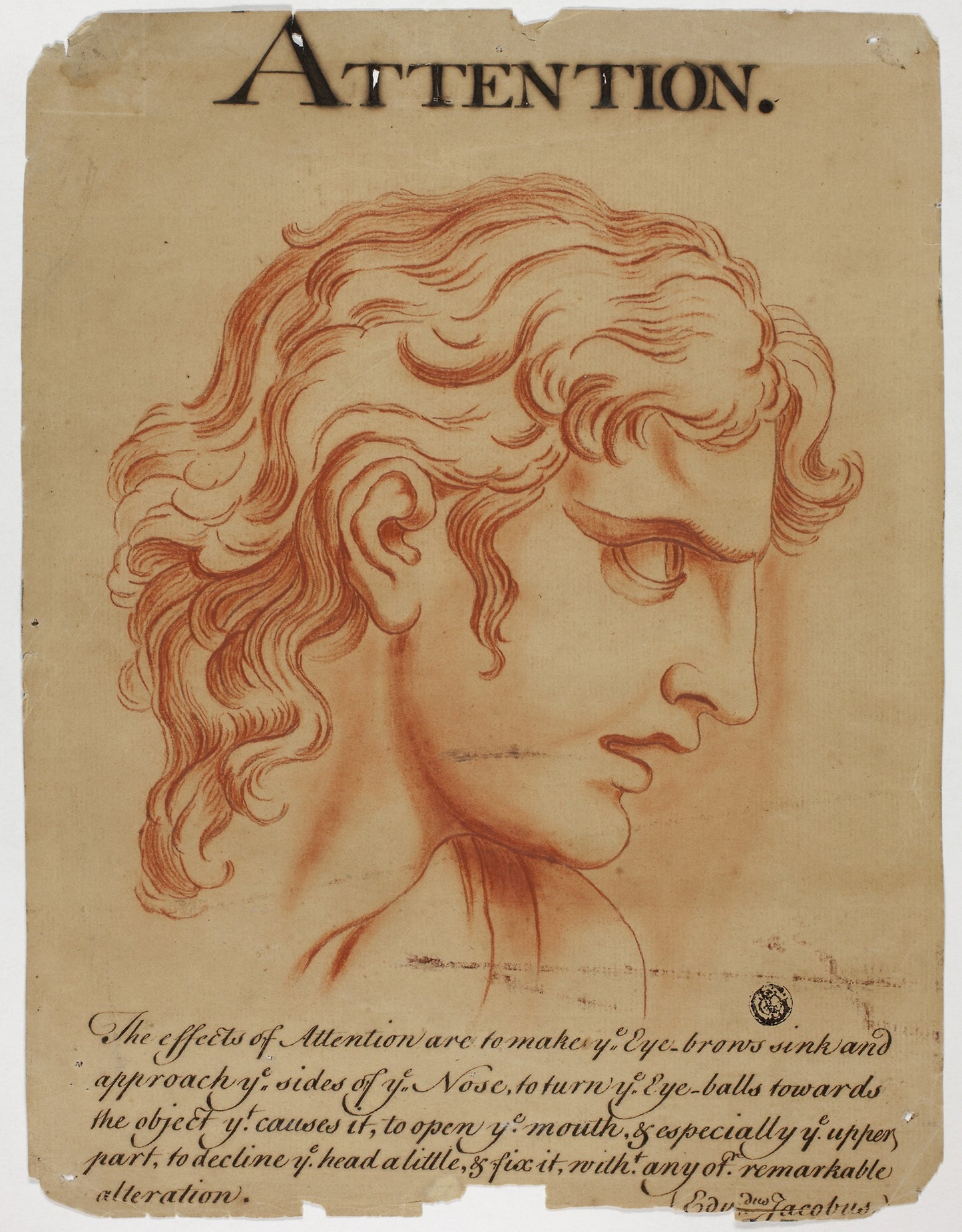 Attention -  Eduardus Jacobus (British, 18th century),  Poster Print Wall Art