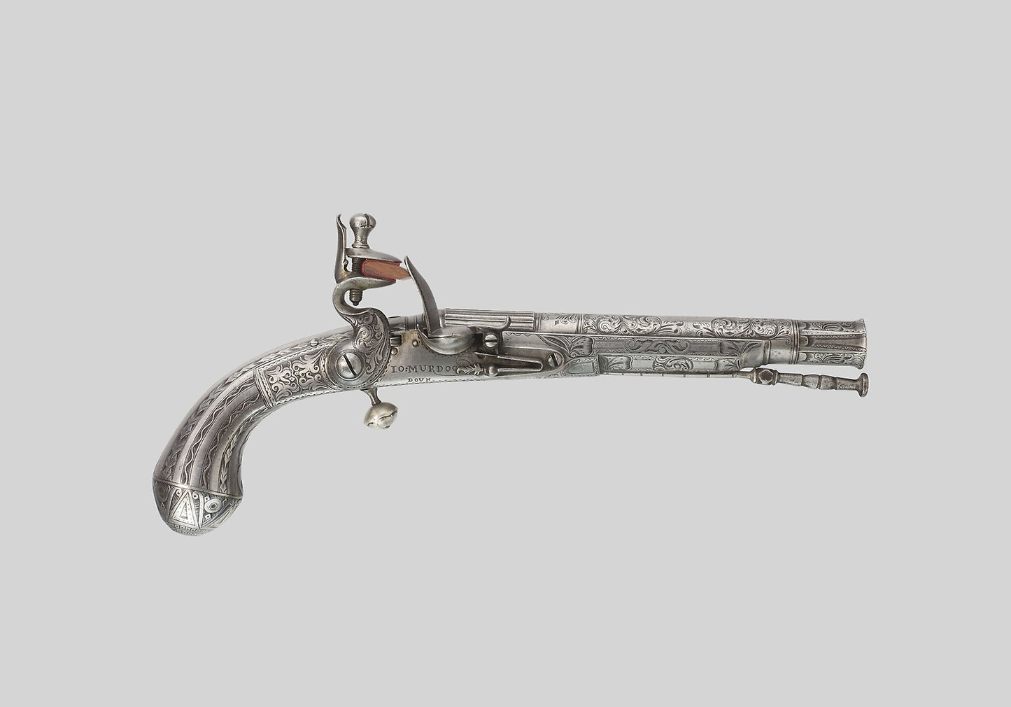 Flintlock Belt Pistol -  Gunsmith -  John Murdoch (Scottish),  Poster Print Wall Art