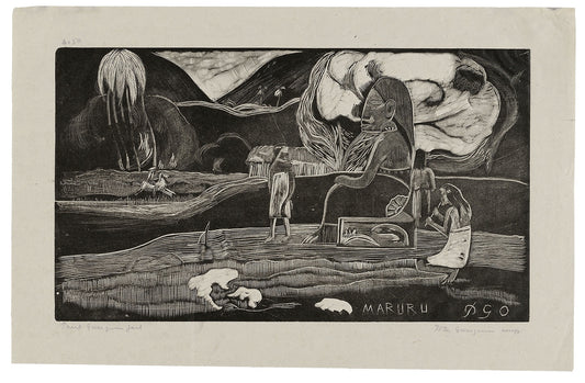 Maruru (Offerings of Gratitude), from the Noa Noa Suite: Paul Gauguin (French, 1848-1903),16x12"(A3) Poster