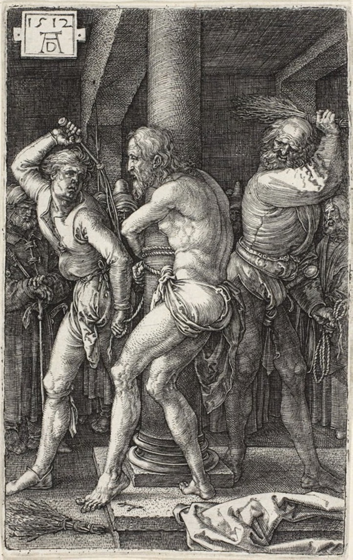 Flagellation, from The Engraved Passion -  Albrecht Dürer,  Poster Print Wall Art