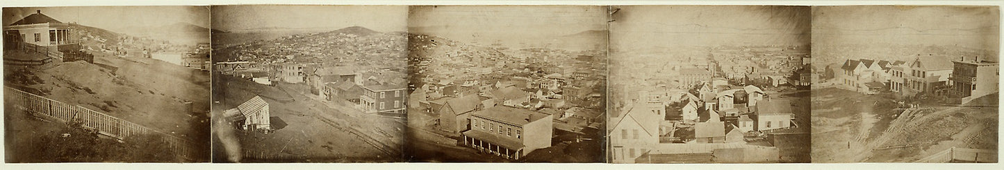 San Francisco -  Artist unknown, after daguerreotypes attributed to Carleton Watkins,  Poster Print Wall Art