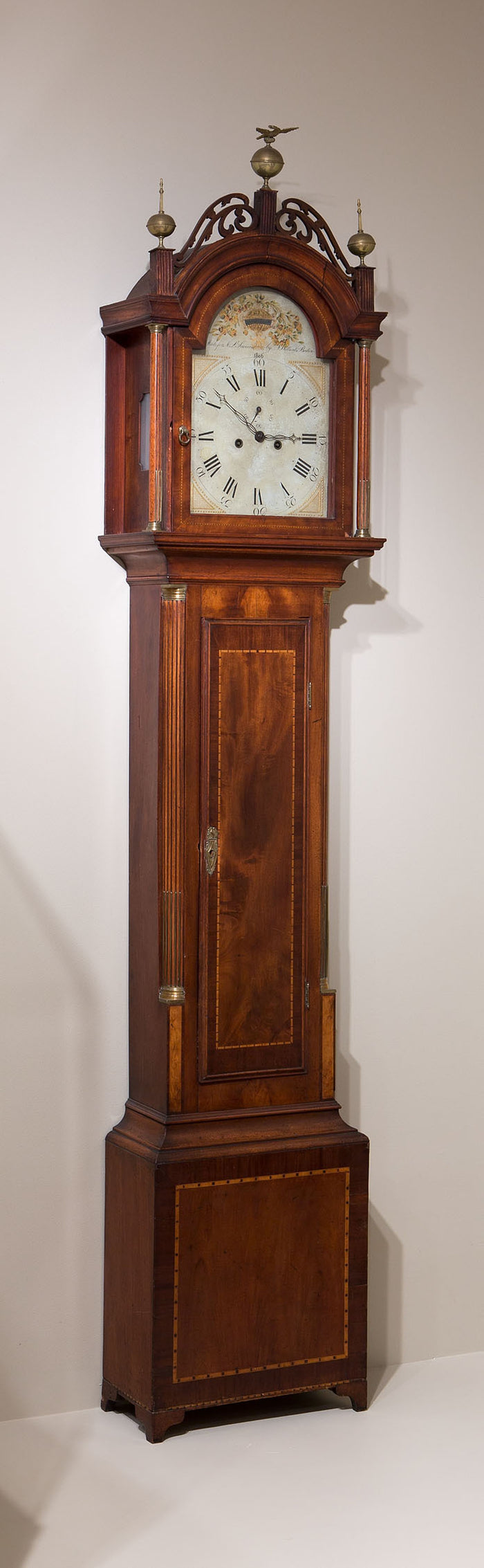 Tall Case Clock: Works: Aaron Willard,16x12