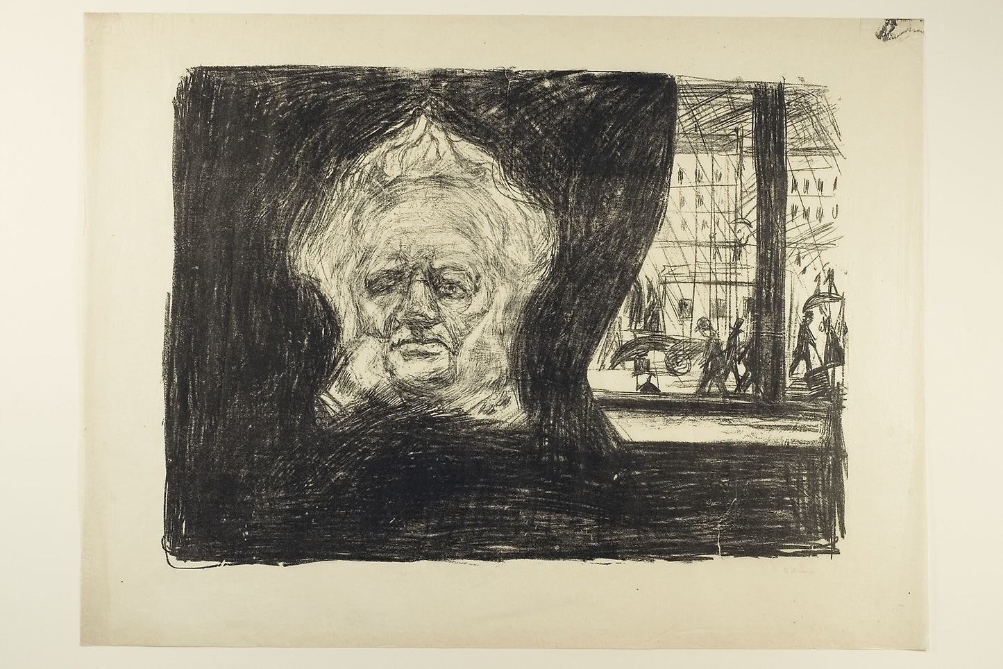 Henrik Ibsen at the Grand Café -  Edvard Munch,  Poster Print Wall Art