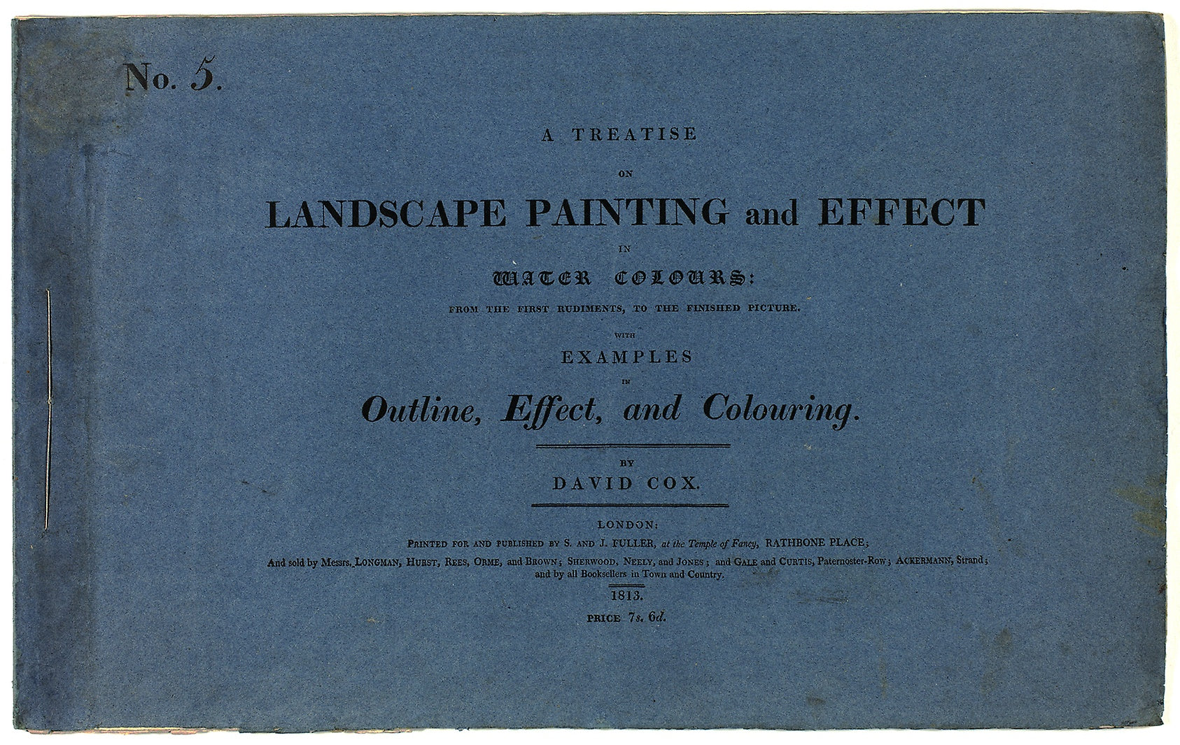 A Treatise on Landscape Painting and Effect in Water Colours: From the First Rudiments, to the Finished Picture No. 5: David Cox, the elder (English, 1783-1859),16x12"(A3) Poster