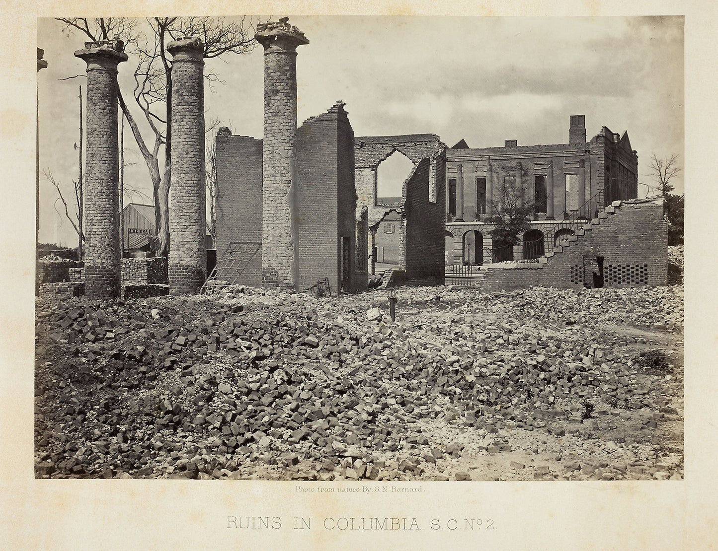 Ruins in Columbia, S.C., No. 2 -  George N. Barnard,  Poster Print Wall Art