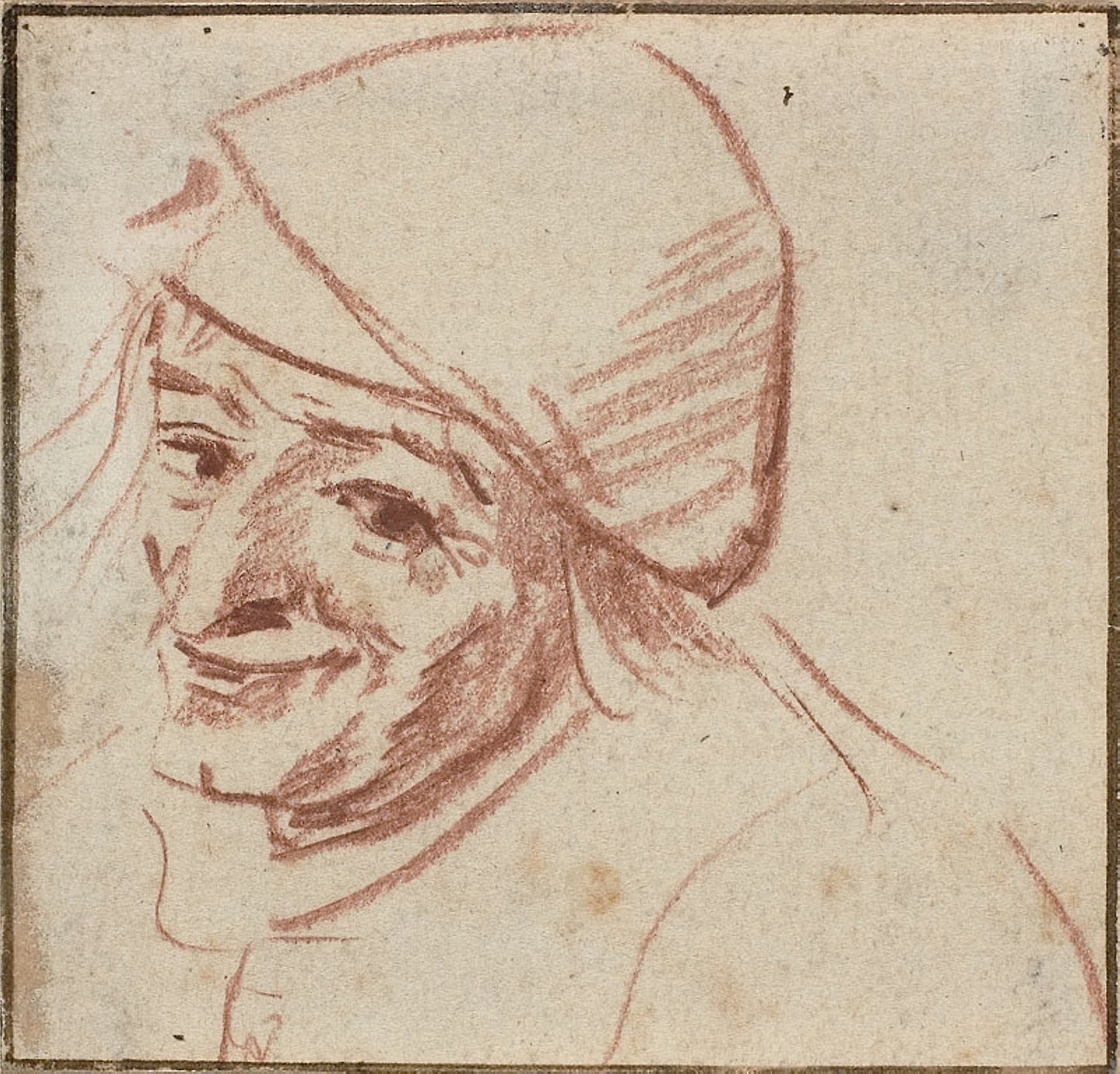 Head of a Peasant -  Egbert van Heemskerk, the elder,  Poster Print Wall Art