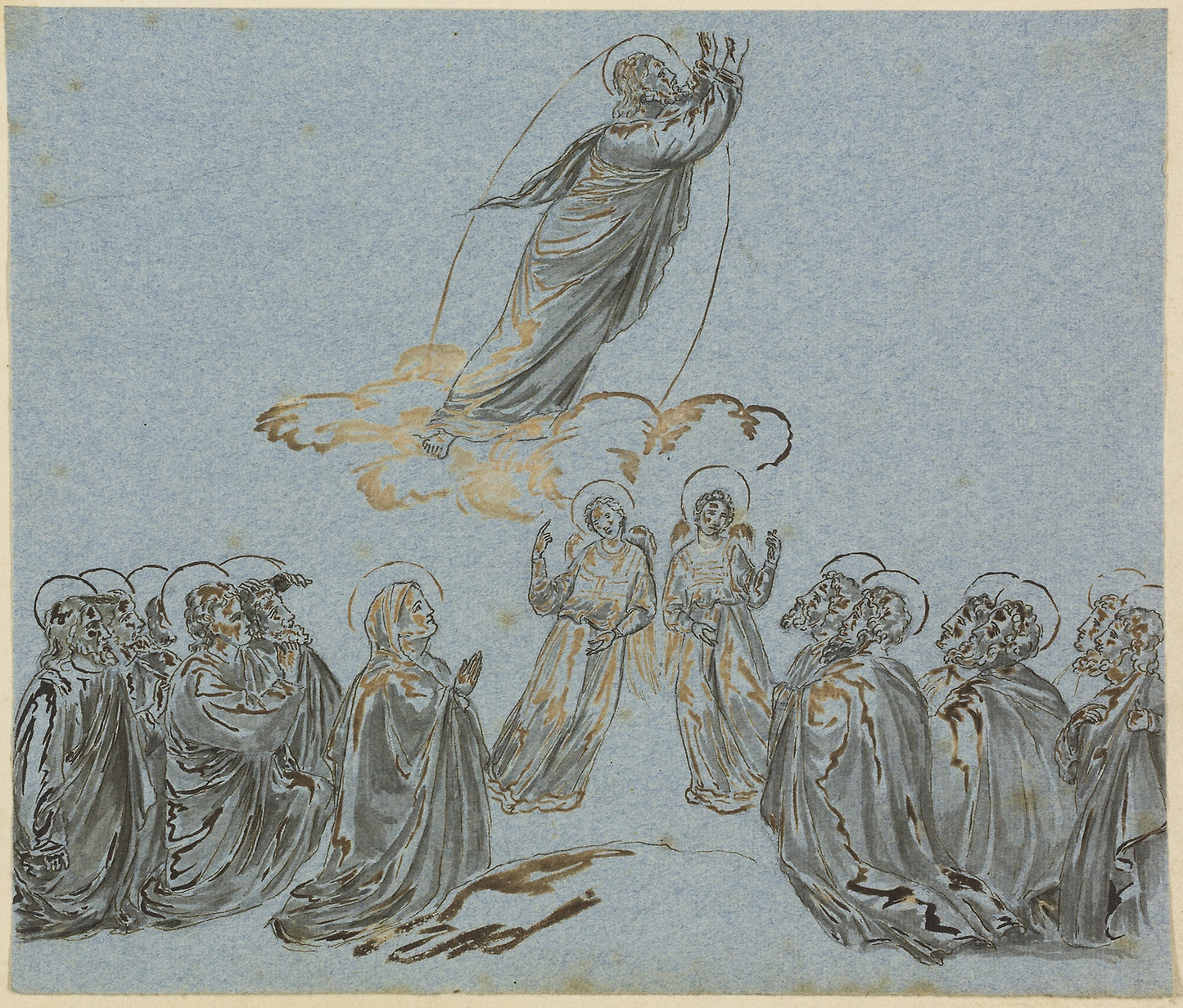 Ascension of Christ -  after Giotto,  Poster Print Wall Art