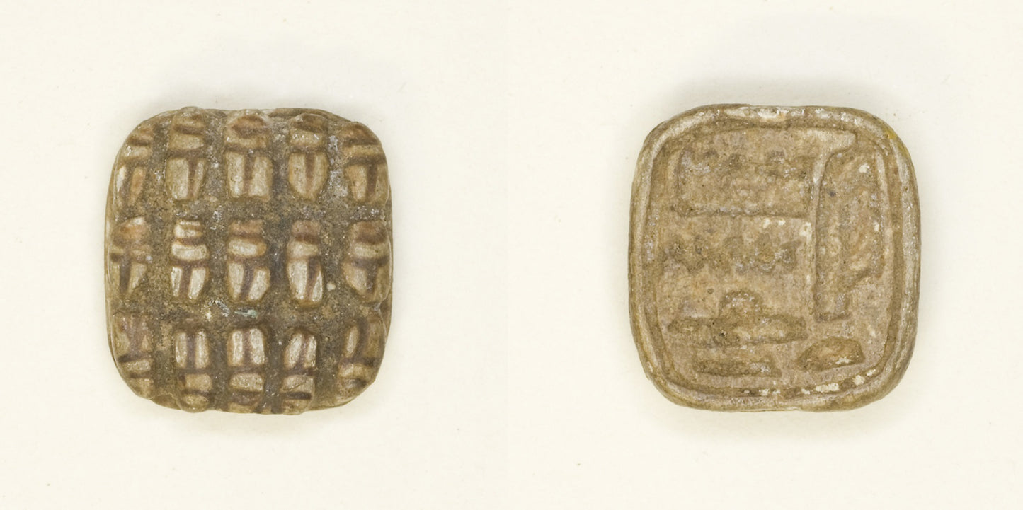 Plaque -  15 Scarabs/”Amunhotep” -  Egyptian,  Poster Print Wall Art