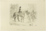 Horsewoman and Cart: Henri de Toulouse-Lautrec,16x12"(A3) Poster