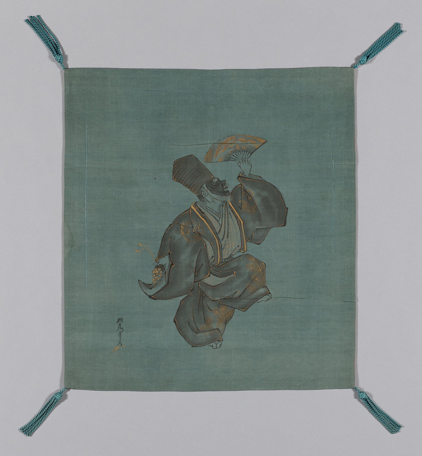 Fukusa (Gift Cover) -  Painted -  Saeki Ganryô (Japanese, active c. 1901/25),  Poster Print Wall Art
