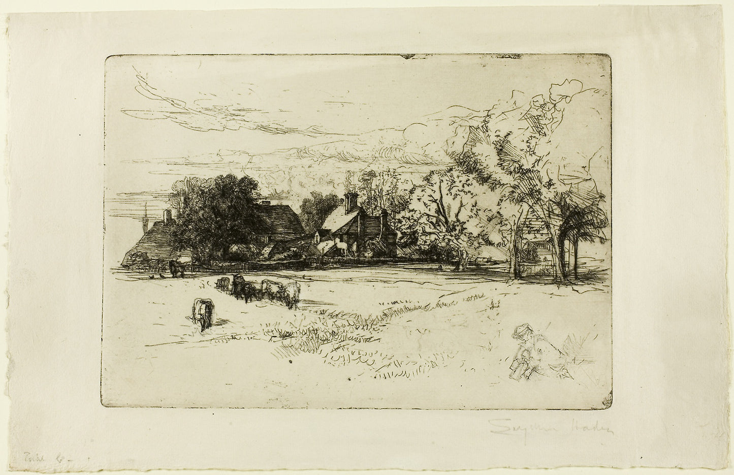 Horsley's Cottage -  Francis Seymour Haden,  Poster Print Wall Art