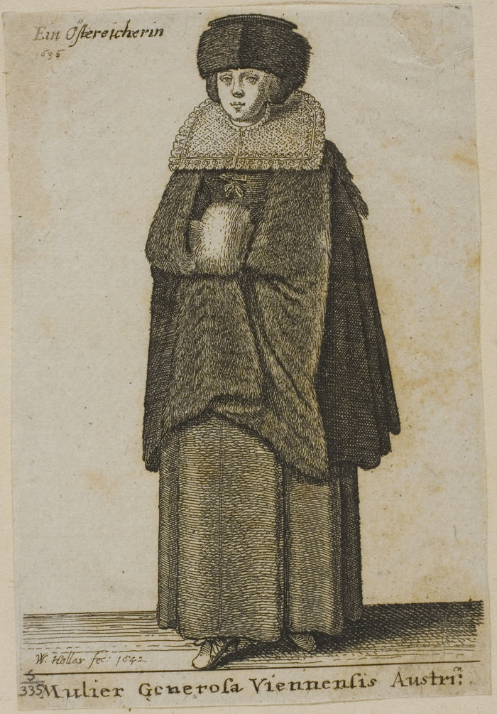 Woman from Vienna: Wenceslaus Hollar,16x12
