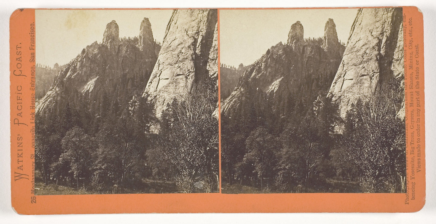 Cathedral Spires, Yosemite -  Carleton Watkins,  Poster Print Wall Art