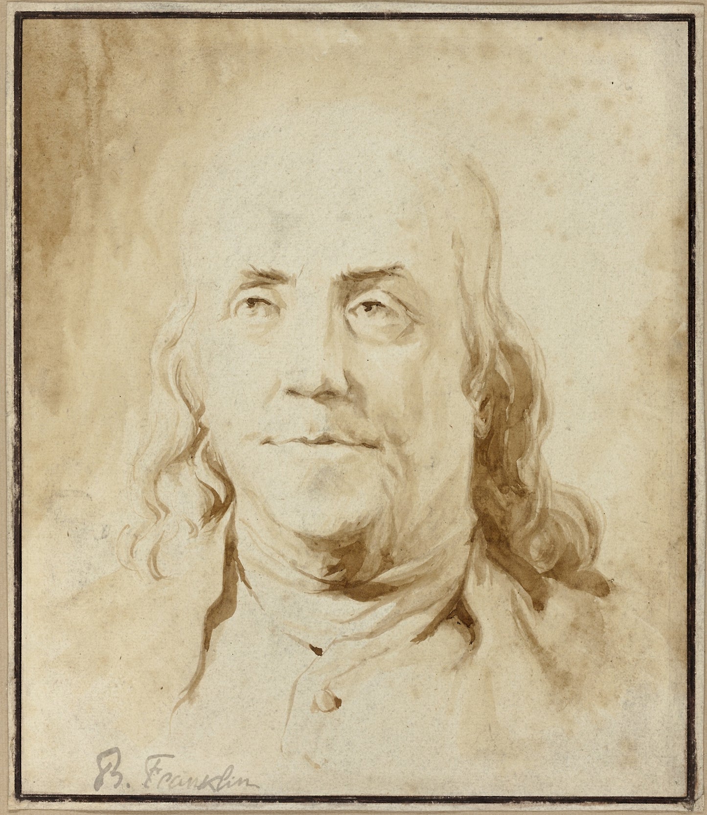 Benjamin Franklin -  Jean Honoré Fragonard,  Poster Print Wall Art
