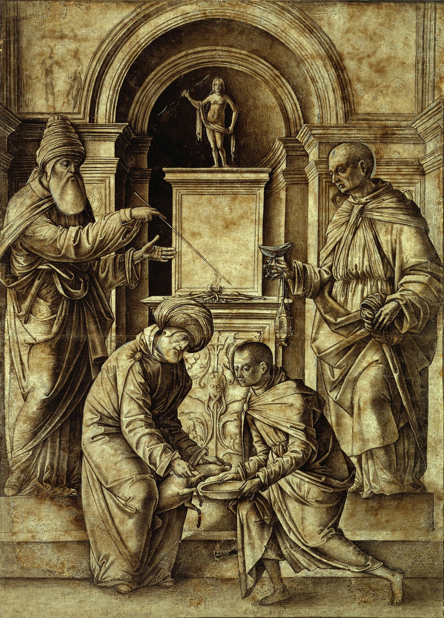 Sacrificial Scene -  Gian Francesco de'Maineri,  Poster Print Wall Art