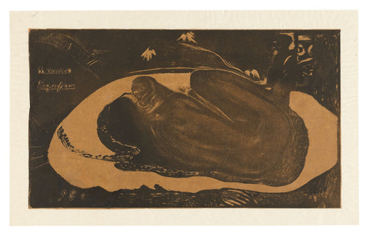 Manau tupapau (She Thinks of the Ghost or The Ghost Thinks of Her), from the Noa Noa Suite: Paul Gauguin,16x12"(A3) Poster