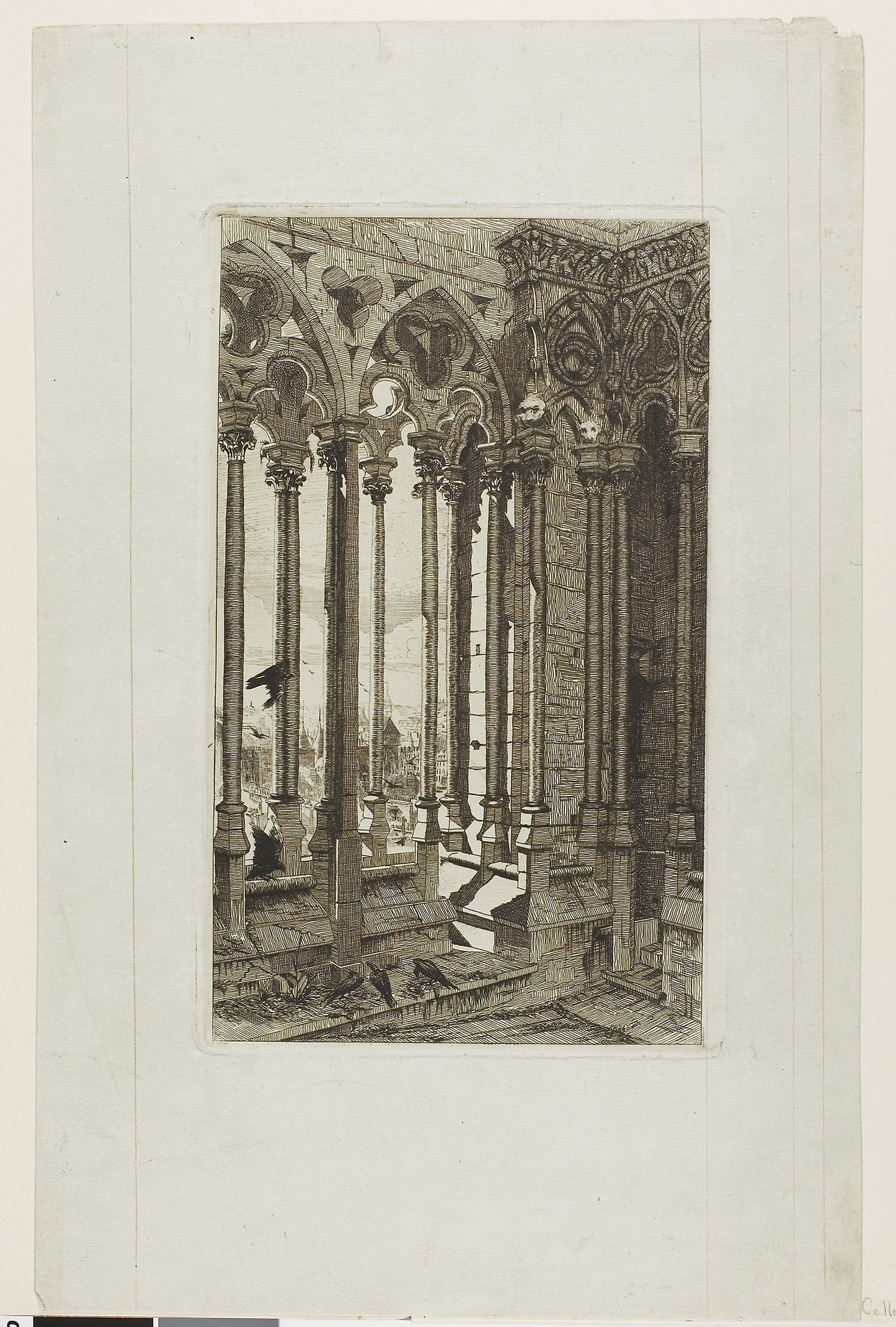 The Gallery of Notre-Dame, Paris -  Edmond Gosselin (French, 19th century),  Poster Print Wall Art