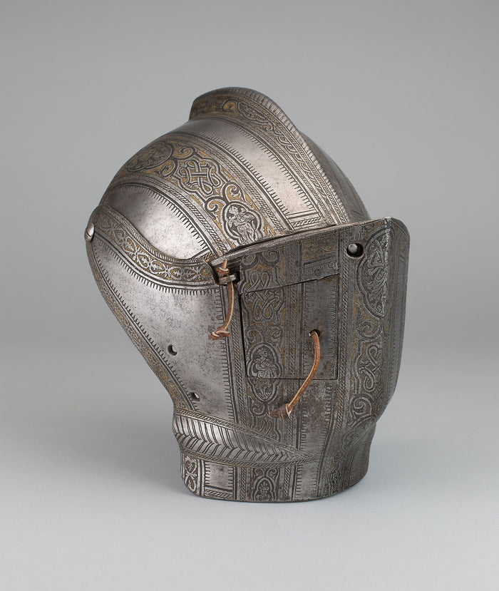 Portions of a Jousting Helmet: Italian; Milan,16x12