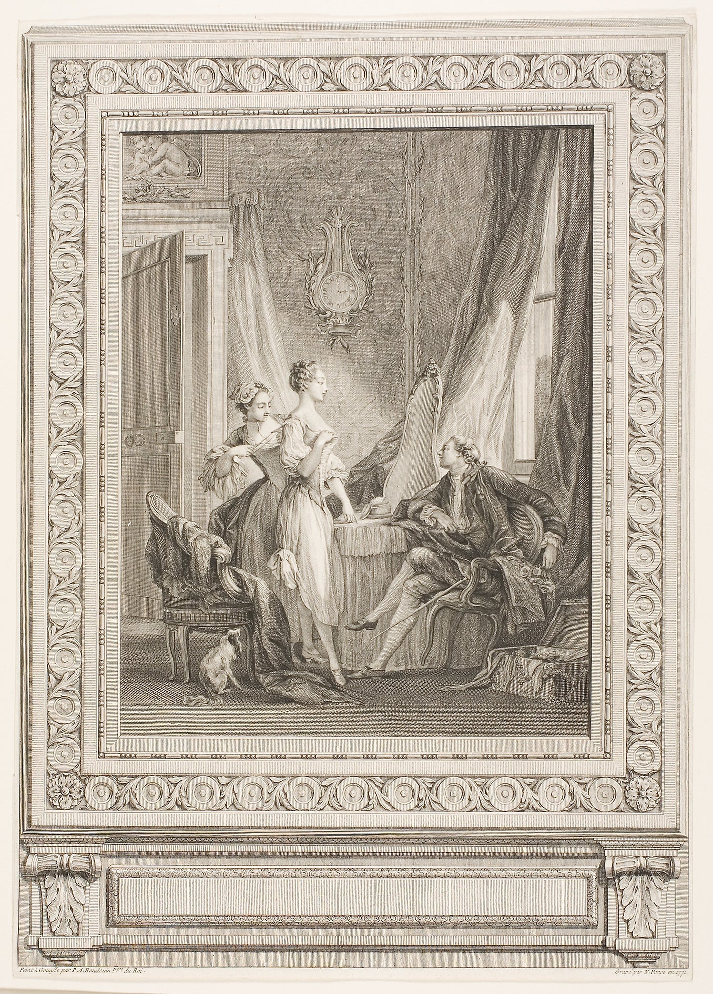 Dressing -  Nicolas Ponce (French, 1746-1831),  Poster Print Wall Art